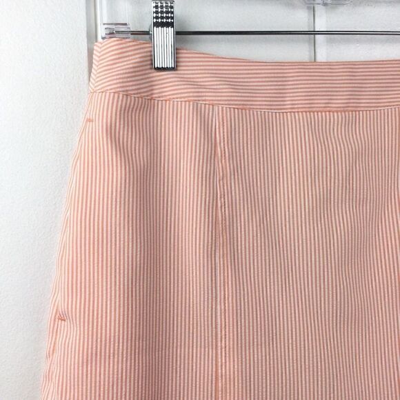 EP‎ Pro Golf Skort Orange & White Striped Seersucker Golf Short, Size - 6 - Picture 5 of 11